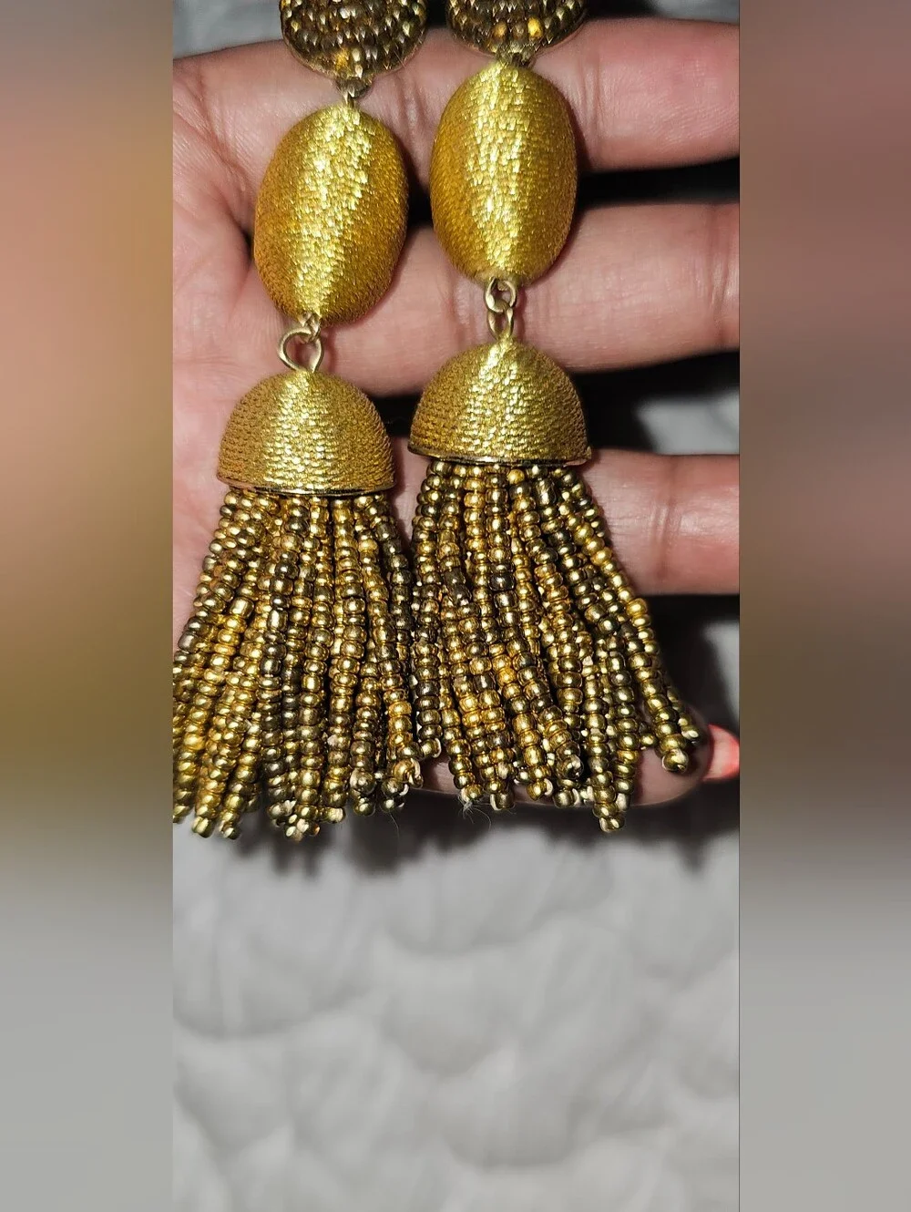 BaubleBar Kalia Beaded Tassel Earrings